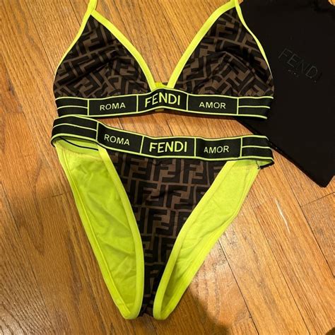 fendi wavy logo roma swimsuit|Fendi bathing suits.